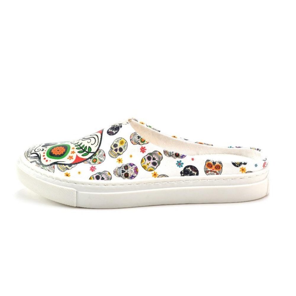 Goby Shoes - Day of the Dead Slippers - Calavera - Picture 3 of 5